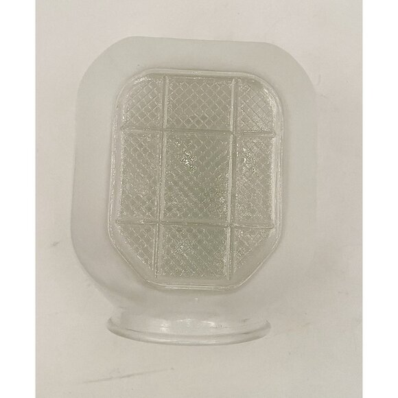 Art Deco Milk Glass Light Globe Retro Shade Ceiling Bath Porch Mid Century Diver - Picture 5 of 11